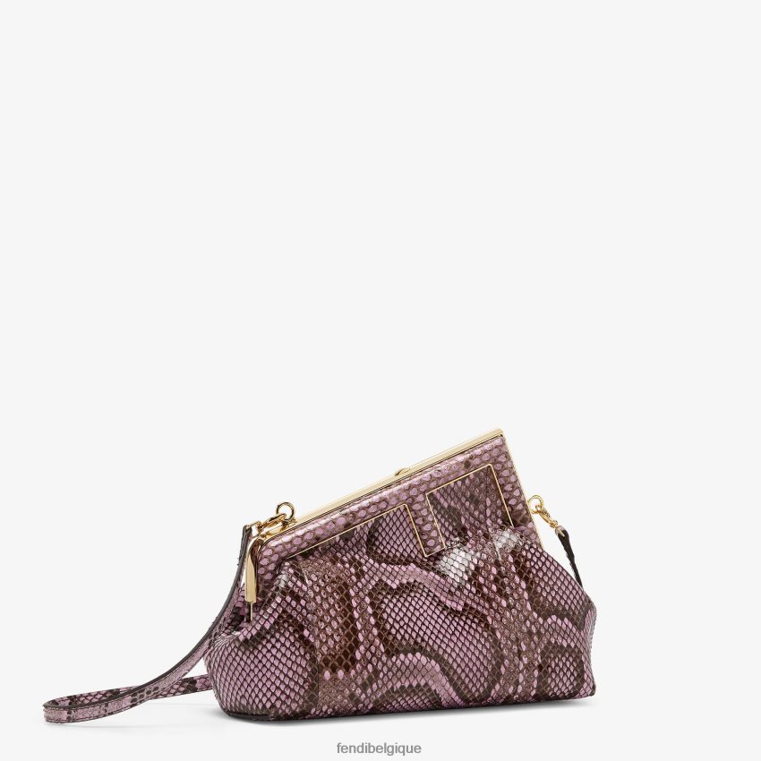accessoires Fendi sac en python lilas violet femmes 8X8J2J902 Fendi Belgique