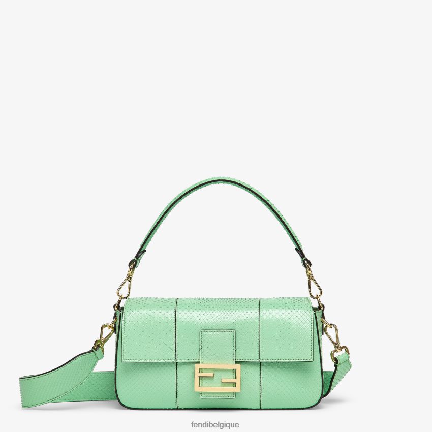 accessoires Fendi sac en python vert femmes 8X8J2J721 Fendi Sac