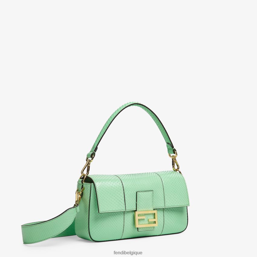 accessoires Fendi sac en python vert femmes 8X8J2J721 Fendi Sac