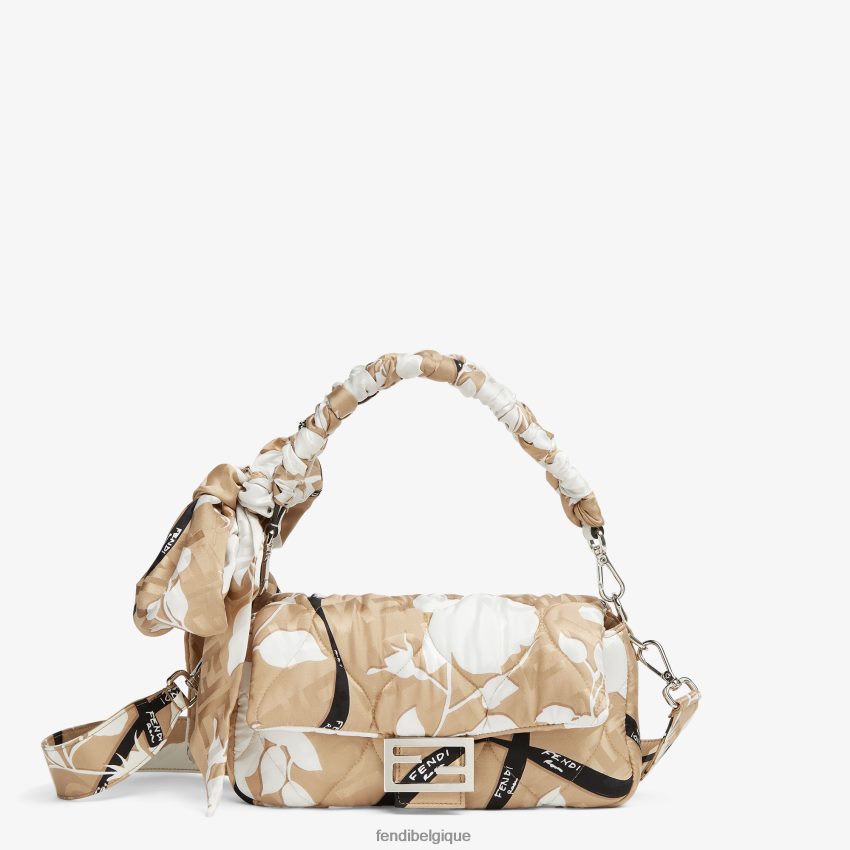 accessoires Fendi sac en soie imprimé beige femmes 8X8J2J718 Fendi Sac