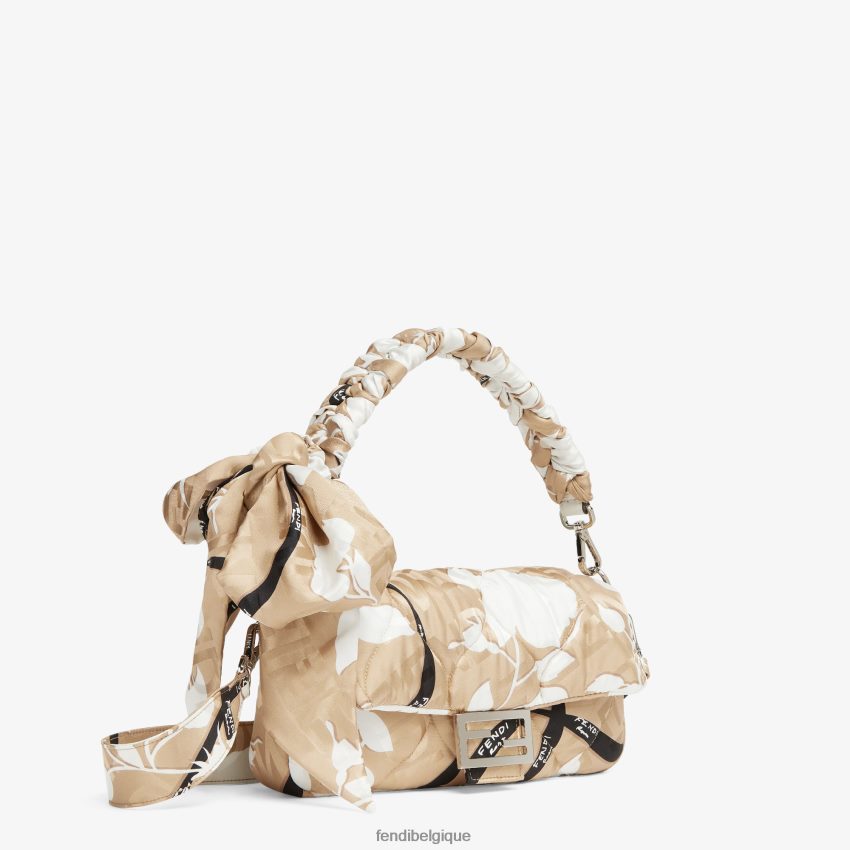 accessoires Fendi sac en soie imprimé beige femmes 8X8J2J718 Fendi Sac