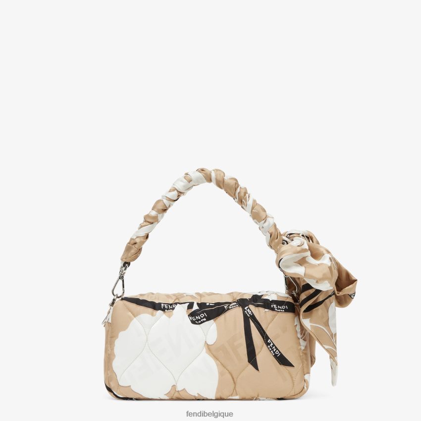 accessoires Fendi sac en soie imprimé beige femmes 8X8J2J718 Fendi Sac