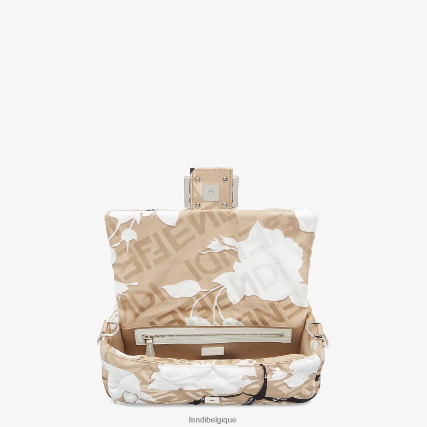 accessoires Fendi sac en soie imprimé beige femmes 8X8J2J718 Fendi Sac