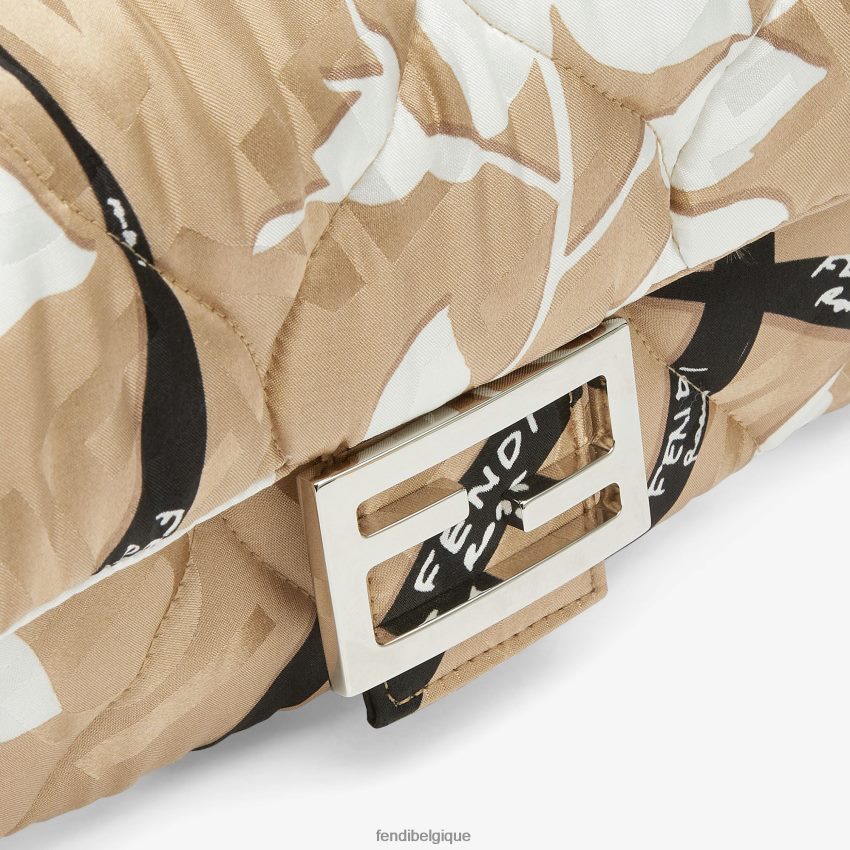 accessoires Fendi sac en soie imprimé beige femmes 8X8J2J718 Fendi Sac