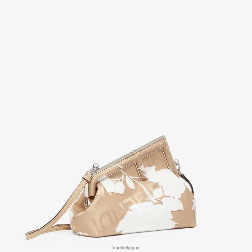 accessoires Fendi sac en soie imprimé beige femmes 8X8J2J729 Fendi Lunette De Soleil