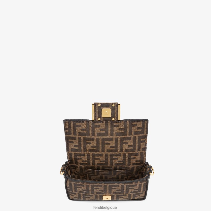 accessoires Fendi sac en tissu jacquard ff brun femmes 8X8J2J514 Fendi Sac