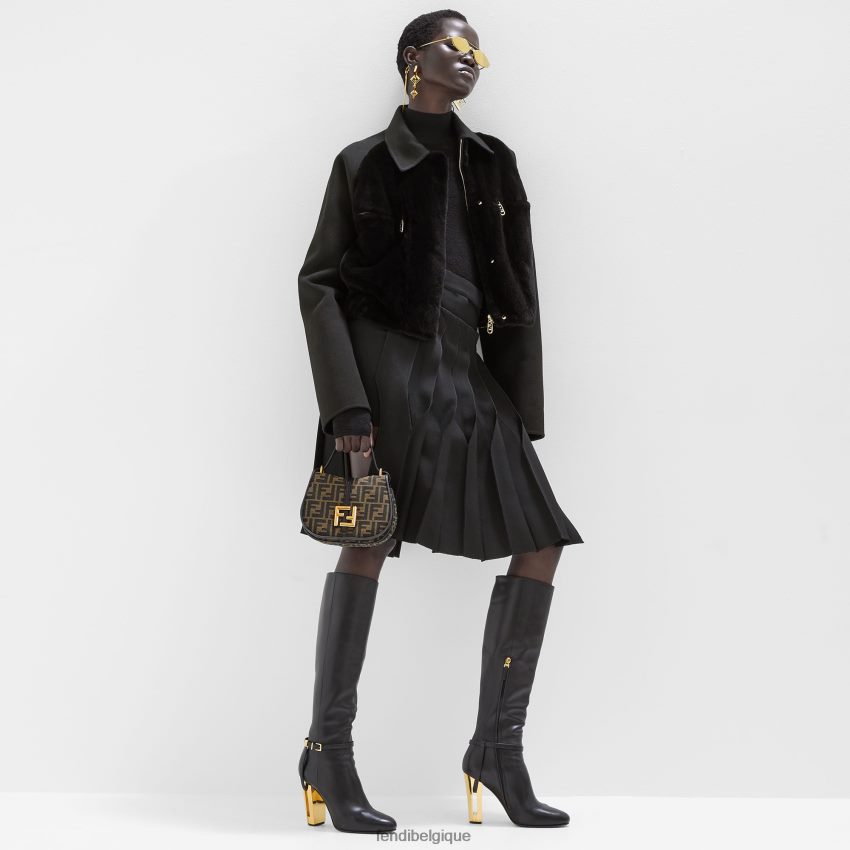 accessoires Fendi sac en tissu jacquard ff brun femmes 8X8J2J519 Fendi Lunette De Soleil