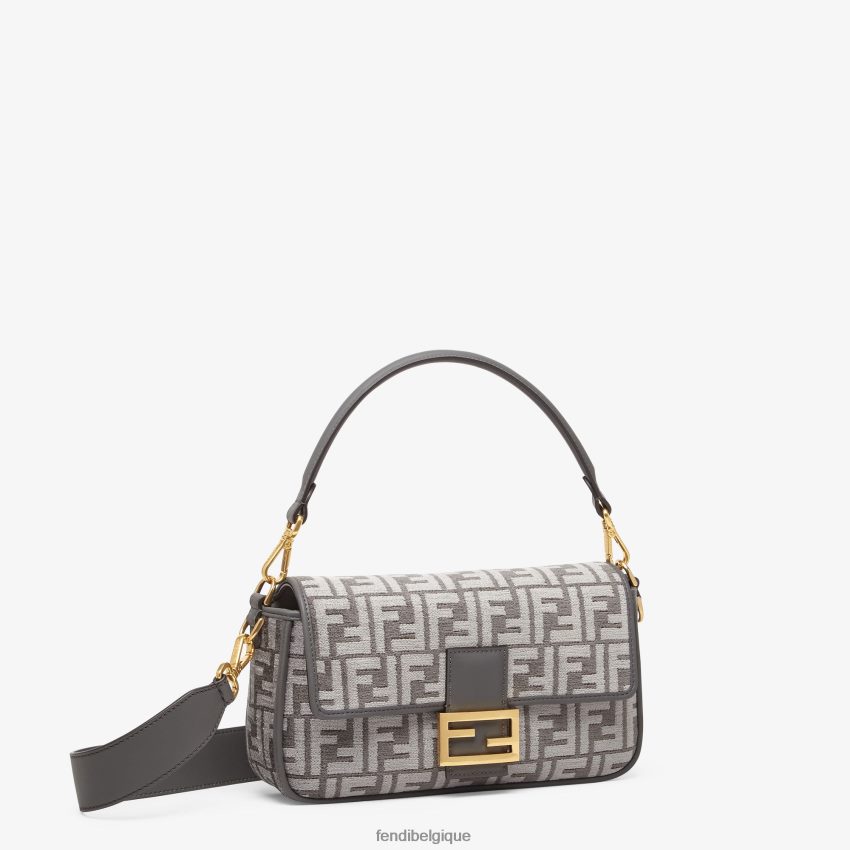accessoires Fendi sac en tissu tapisserie ff gris femmes 8X8J2J836 Fendi Belgique