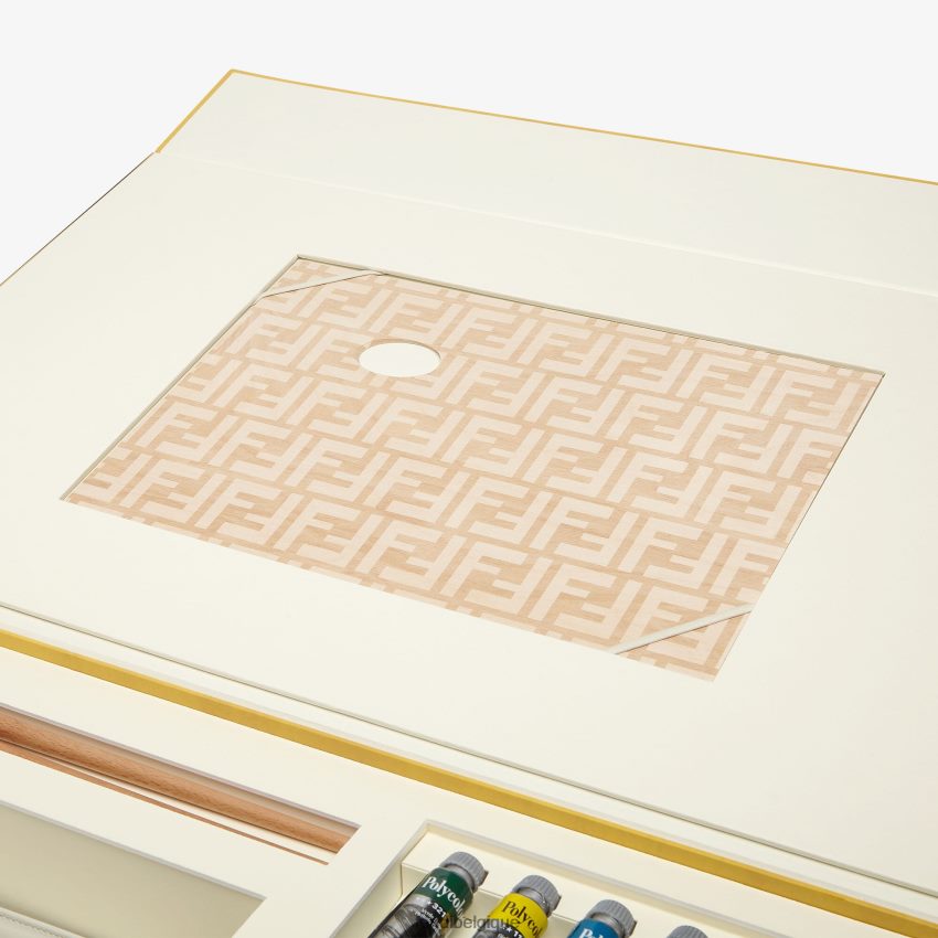 accessoires Fendi sac en toile avec kit de peinture blanc femmes 8X8J2J904 Fendi Sac