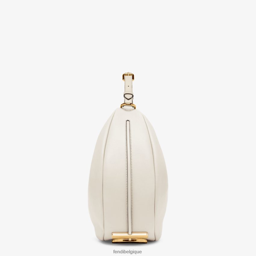 accessoires Fendi sac graphique en cuir moyen blanc femmes 8X8J2J571 Fendi Sac