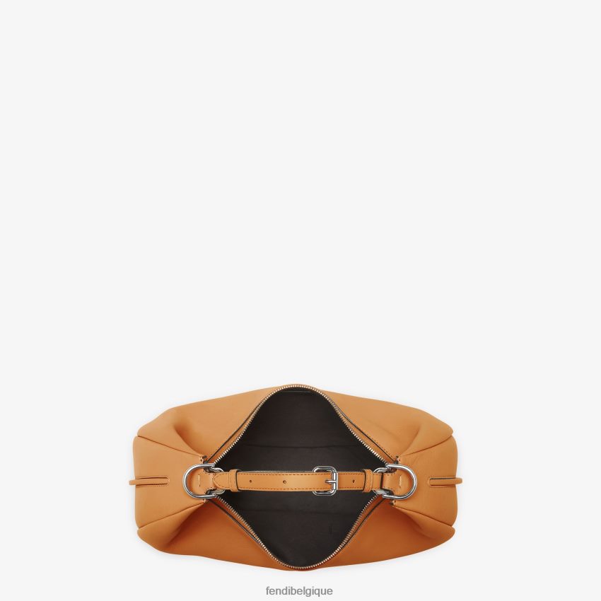 accessoires Fendi sac graphique en cuir moyen brun femmes 8X8J2J529 Fendi Sac