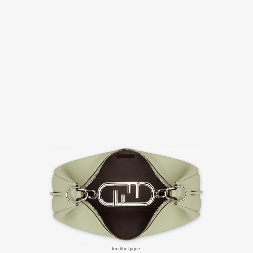 accessoires Fendi sac graphique en cuir moyen vert femmes 8X8J2J715 Fendi Sac