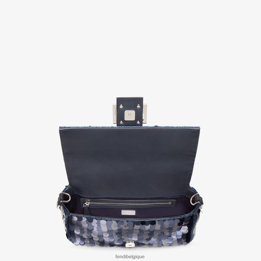 accessoires Fendi sac mi-haut à sequins bleu femmes 8X8J2J628 Fendi Sac