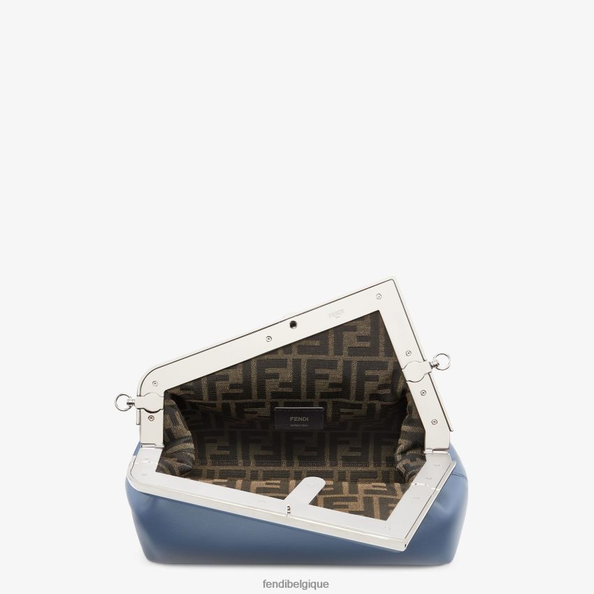 accessoires Fendi sac midi en cuir bleu femmes 8X8J2J699 Fendi Lunette De Soleil