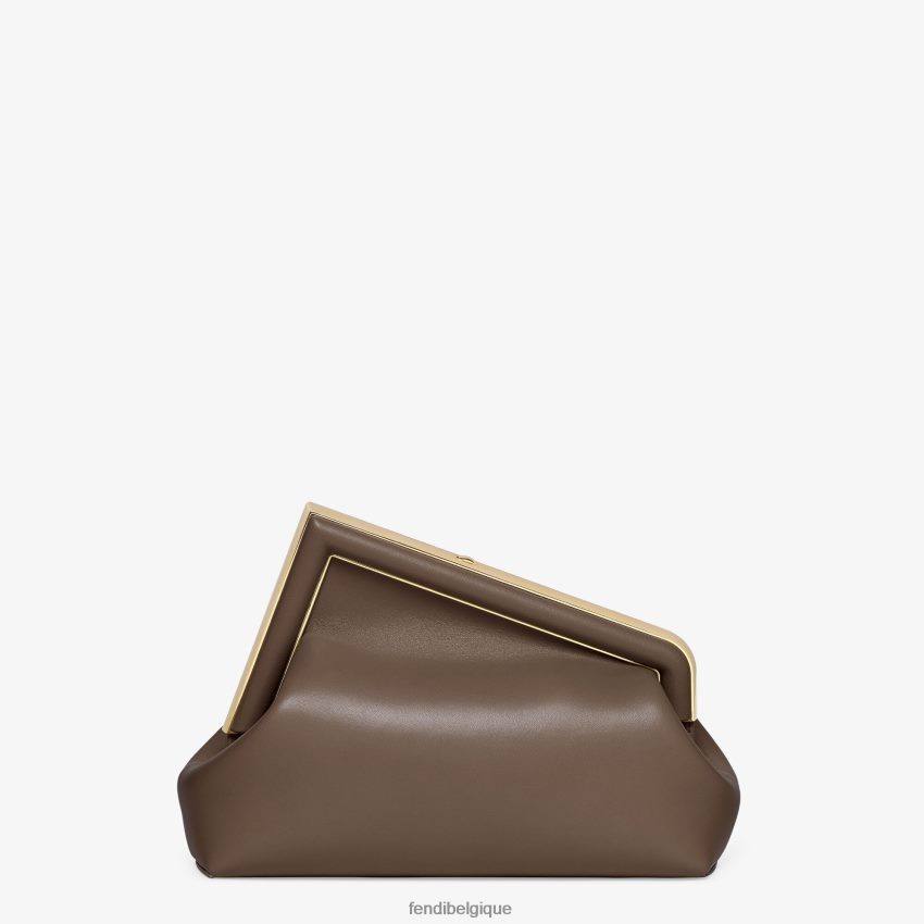 accessoires Fendi sac midi en cuir brun femmes 8X8J2J766 Fendi Sac