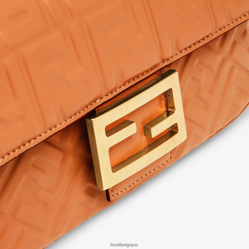 accessoires Fendi sac midi en cuir nappa à chaîne baguette brun femmes 8X8J2J585 Fendi Lunette De Soleil