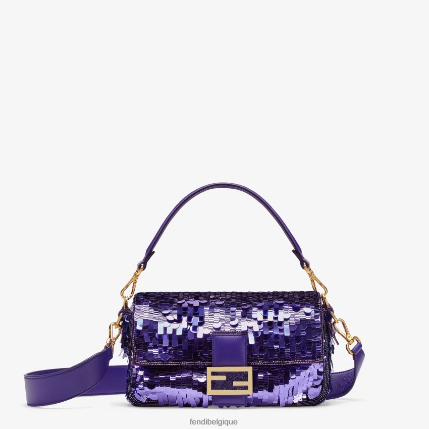 accessoires Fendi sac à paillettes violet femmes 8X8J2J517 Fendi Sac