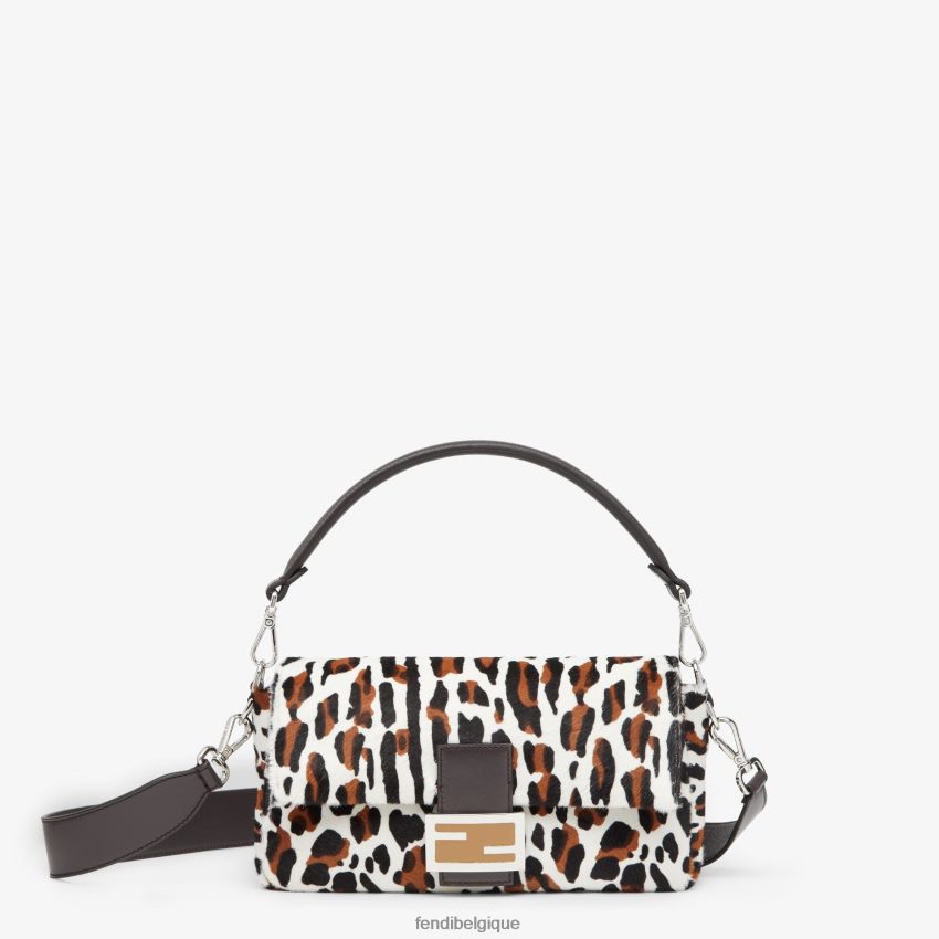 accessoires Fendi sac réédition en peau de mouton à imprimé animalier multicolore femmes 8X8J2J796 Fendi Sac