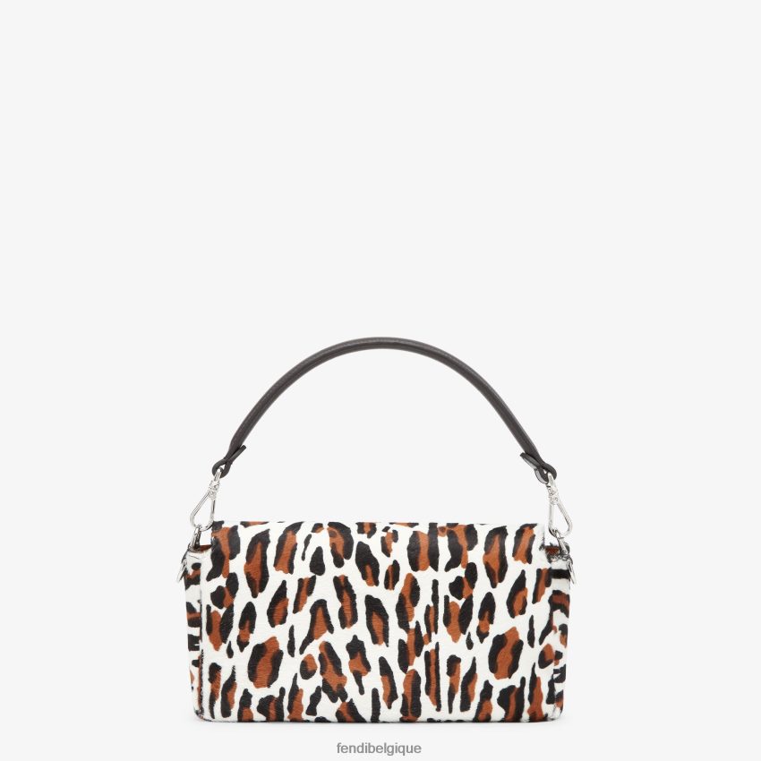accessoires Fendi sac réédition en peau de mouton à imprimé animalier multicolore femmes 8X8J2J796 Fendi Sac