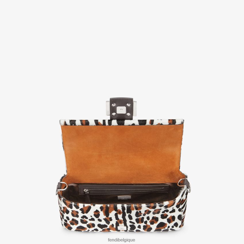 accessoires Fendi sac réédition en peau de mouton à imprimé animalier multicolore femmes 8X8J2J796 Fendi Sac