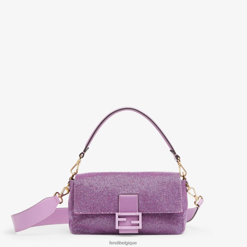 accessoires Fendi sac réédition en perles lilas violet femmes 8X8J2J794 Fendi Belgique