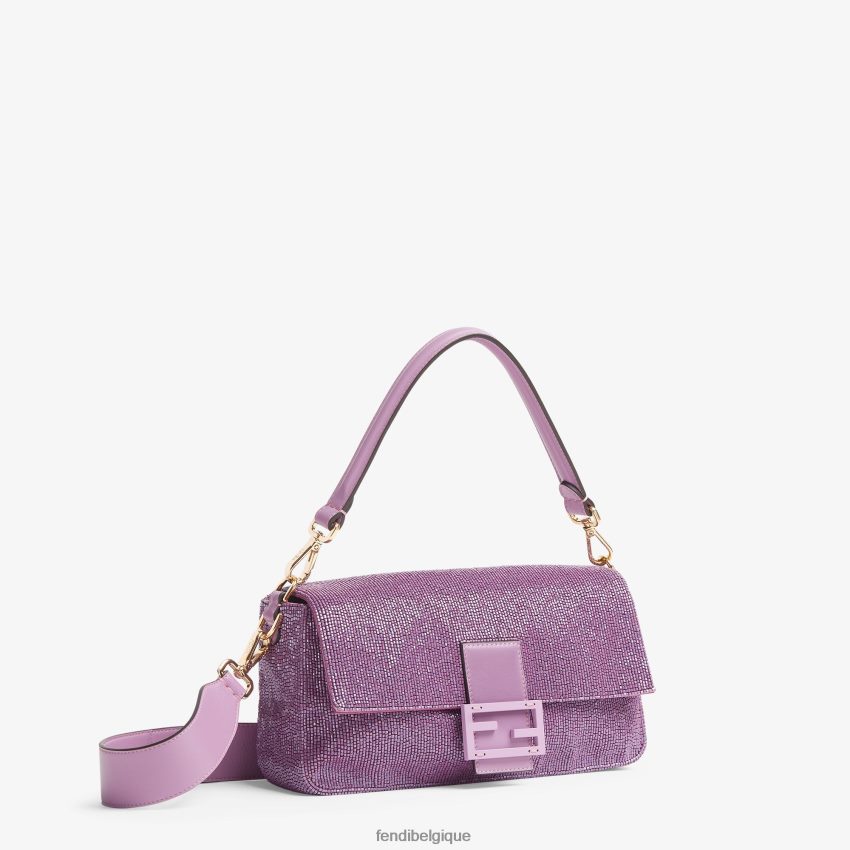 accessoires Fendi sac réédition en perles lilas violet femmes 8X8J2J794 Fendi Belgique