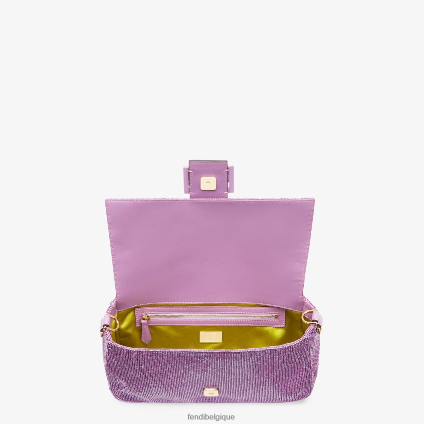 accessoires Fendi sac réédition en perles lilas violet femmes 8X8J2J794 Fendi Belgique