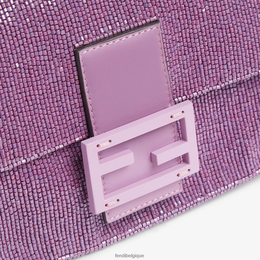 accessoires Fendi sac réédition en perles lilas violet femmes 8X8J2J794 Fendi Belgique