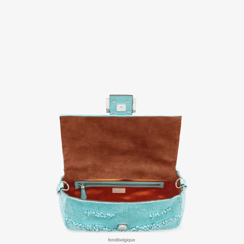accessoires Fendi sac réédition en pierres et perles bleu clair femmes 8X8J2J782 Fendi Belgique