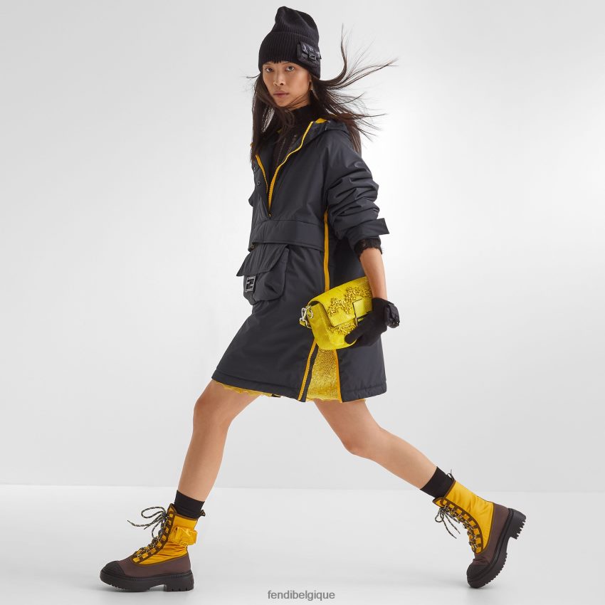 accessoires Fendi sac réédition en pierres et perles jaune femmes 8X8J2J799 Fendi Sac