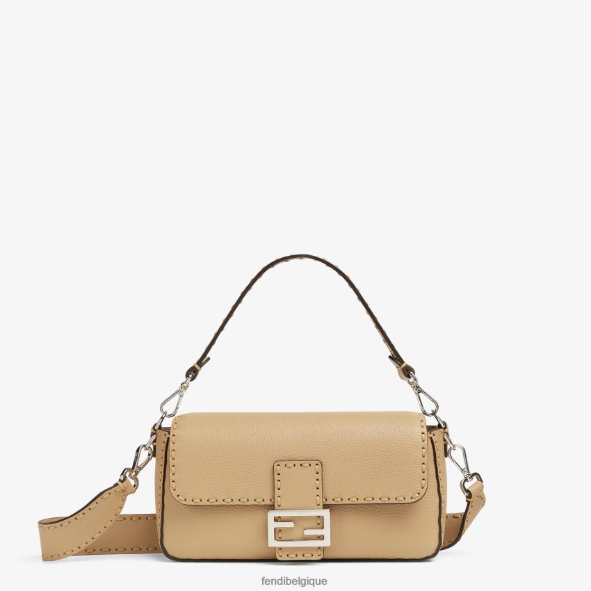 accessoires Fendi sac selleria avec surpiqûres oversize beige femmes 8X8J2J693 Fendi Lunette De Soleil