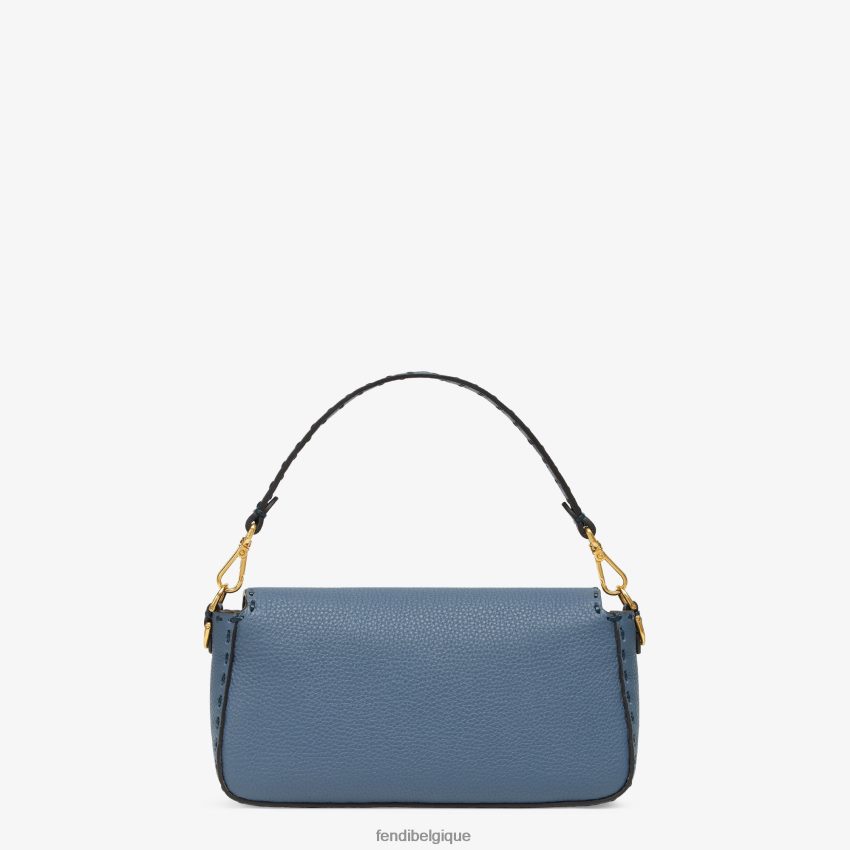 accessoires Fendi sac selleria avec surpiqûres oversize bleu femmes 8X8J2J697 Fendi Sac