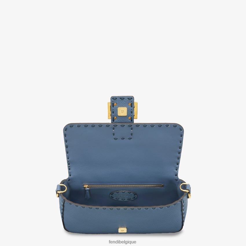 accessoires Fendi sac selleria avec surpiqûres oversize bleu femmes 8X8J2J697 Fendi Sac