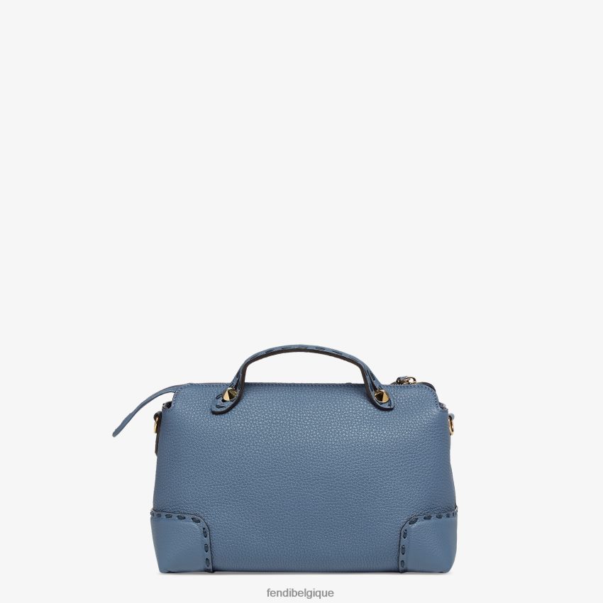 accessoires Fendi sac selleria boston avec surpiqûres oversize bleu femmes 8X8J2J745 Fendi Sac