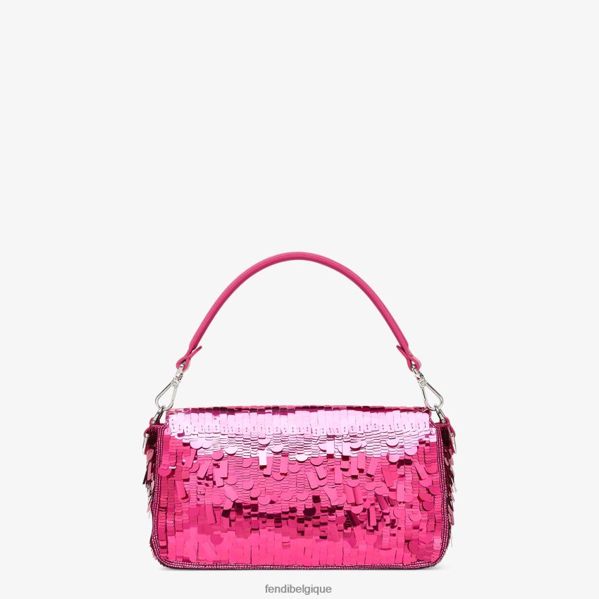 accessoires Fendi sac à sequins fuchsia rose femmes 8X8J2J518 Fendi Belgique