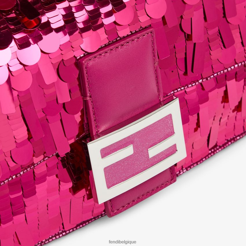accessoires Fendi sac à sequins fuchsia rose femmes 8X8J2J518 Fendi Belgique