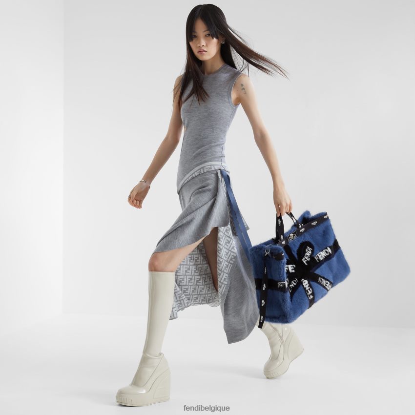 vêtements Fendi haut en laine gris femmes 8X8J2J1100 Fendi Belgique