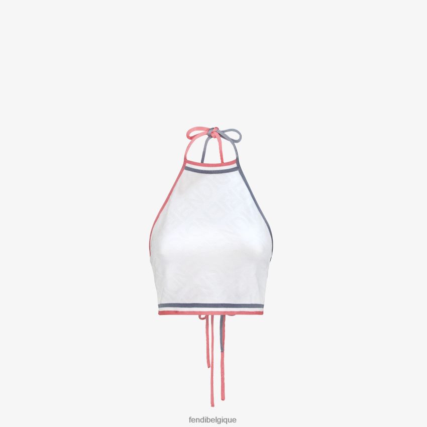 vêtements Fendi haut en viscose blanc femmes 8X8J2J1032 Fendi Lunette De Soleil