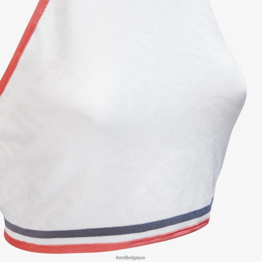 vêtements Fendi haut en viscose blanc femmes 8X8J2J1032 Fendi Lunette De Soleil