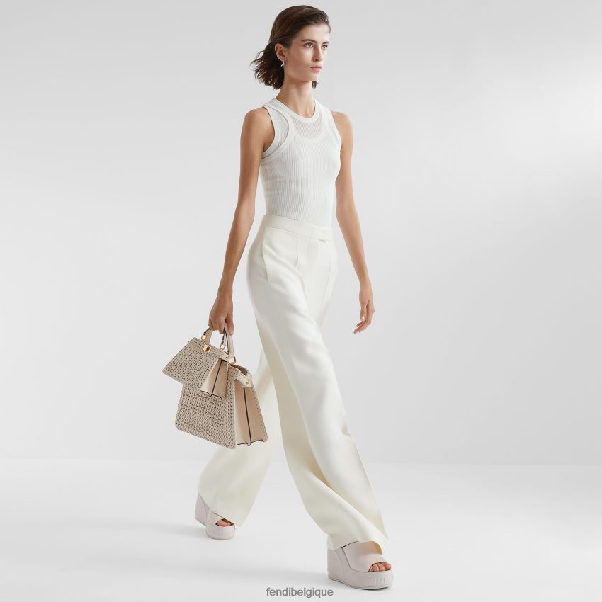 vêtements Fendi haut en viscose blanc femmes 8X8J2J1146 Fendi Lunette De Soleil