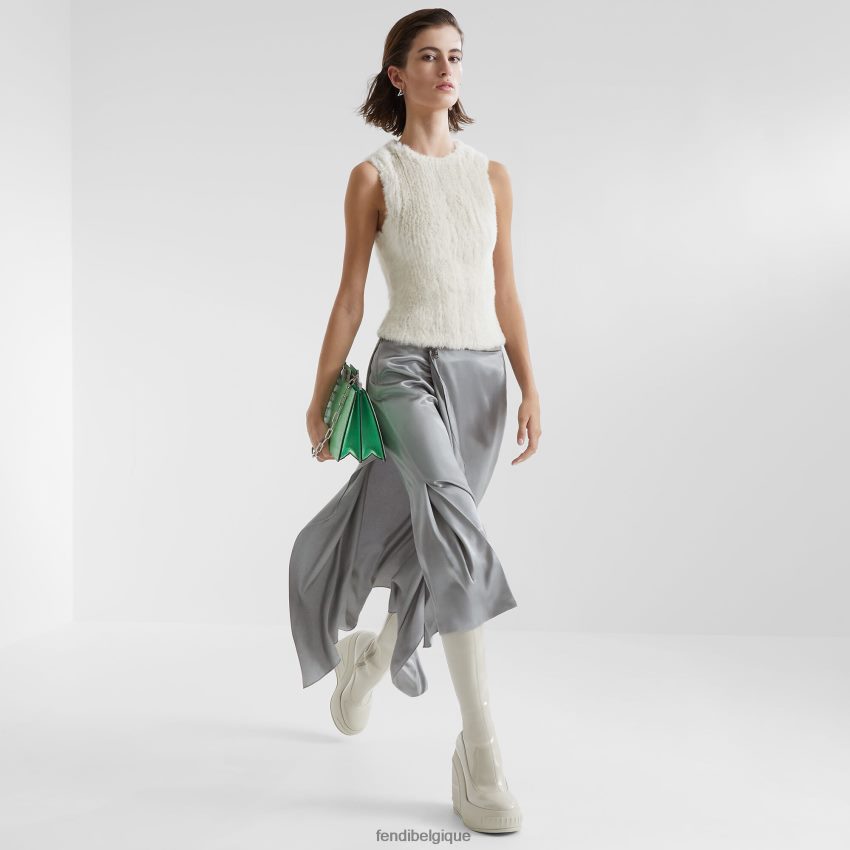 vêtements Fendi haut en vison blanc femmes 8X8J2J1164 Fendi Lunette De Soleil