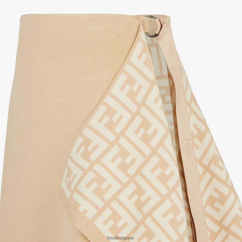 vêtements Fendi jupe en laine beige femmes 8X8J2J1081 Fendi Sac