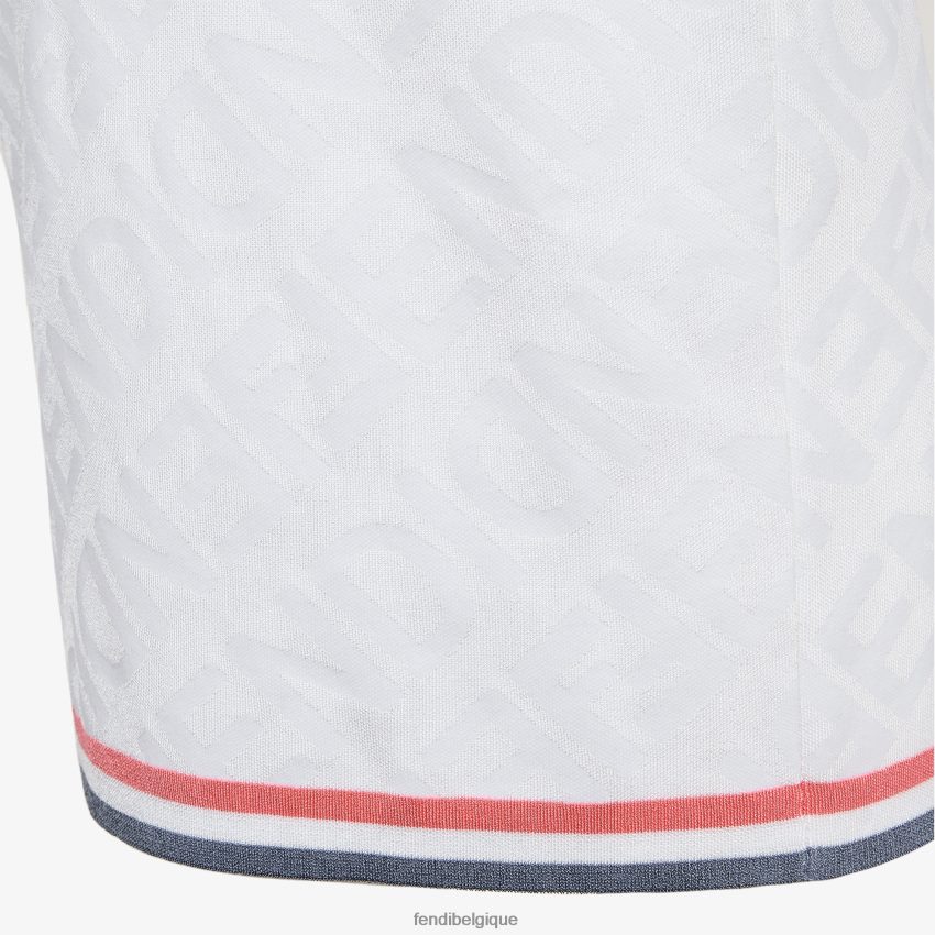 vêtements Fendi jupe en viscose blanc femmes 8X8J2J1033 Fendi Sac