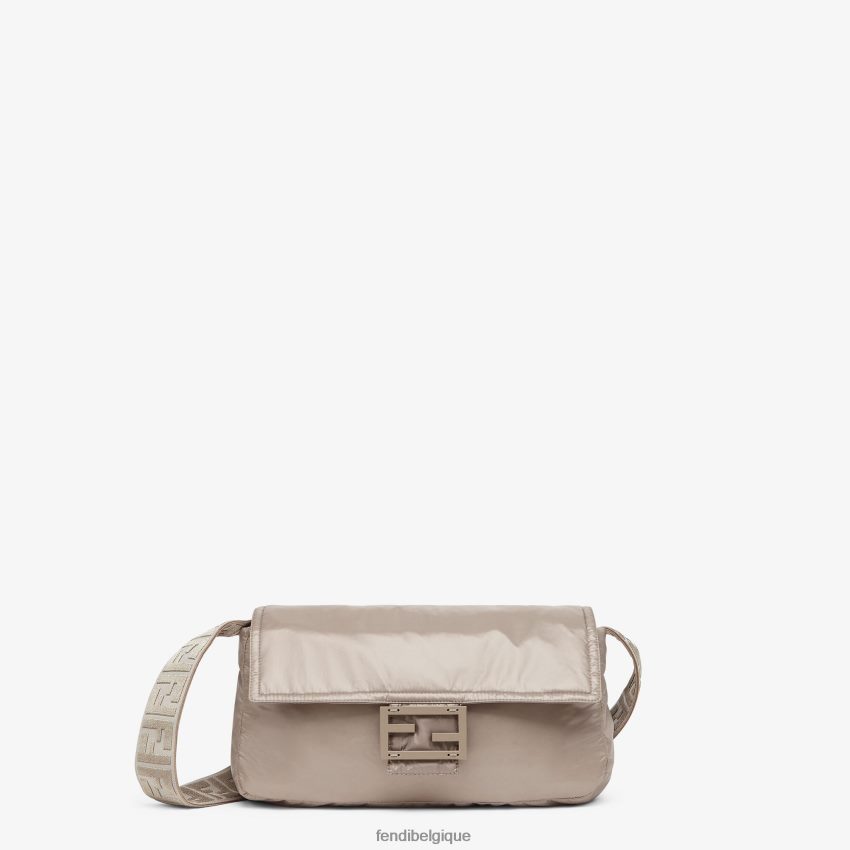 vêtements Fendi coupe-vent en nylon colombe beige femmes 8X8J2J1201 Fendi Sac