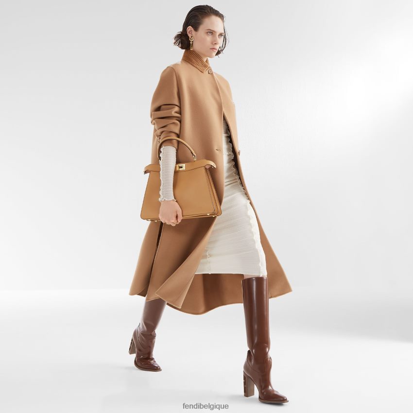 vêtements Fendi manteau en cachemire camel mode femmes 8X8J2J1206 Fendi Lunette De Soleil