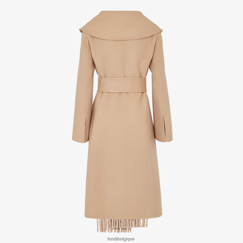 vêtements Fendi manteau en laine beige femmes 8X8J2J1119 Fendi Lunette De Soleil