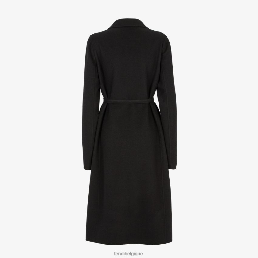 vêtements Fendi pardessus en laine noir femmes 8X8J2J1005 Fendi Lunette De Soleil