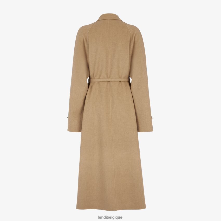 vêtements Fendi trench-coat en cachemire beige femmes 8X8J2J975 Fendi Lunette De Soleil