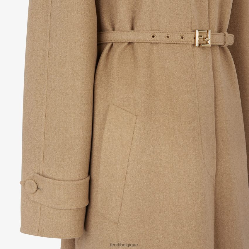vêtements Fendi trench-coat en cachemire beige femmes 8X8J2J975 Fendi Lunette De Soleil