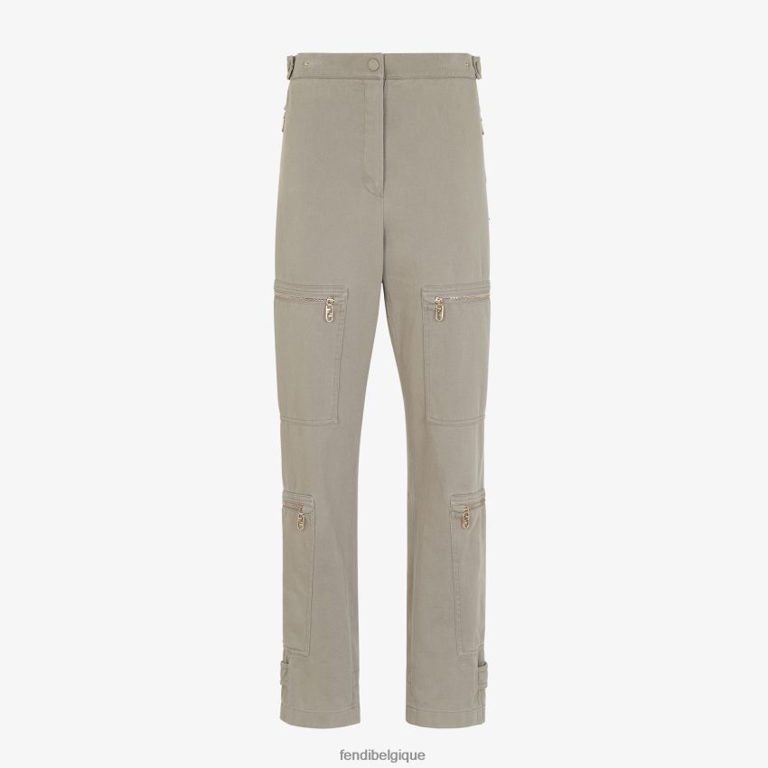 vêtements Fendi pantalon de forage colombe beige femmes 8X8J2J1191 Fendi Lunette De Soleil